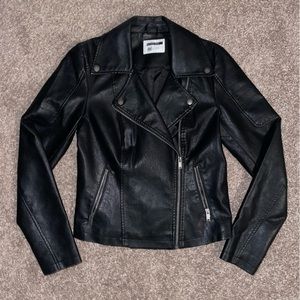 ASOS Noisy May Black Leather Jacket